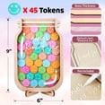 thumbnail image 3 of Tarro de recompensa vinatimes DIY con nombre, 45 fichas, carita sonriente, 3 of 7