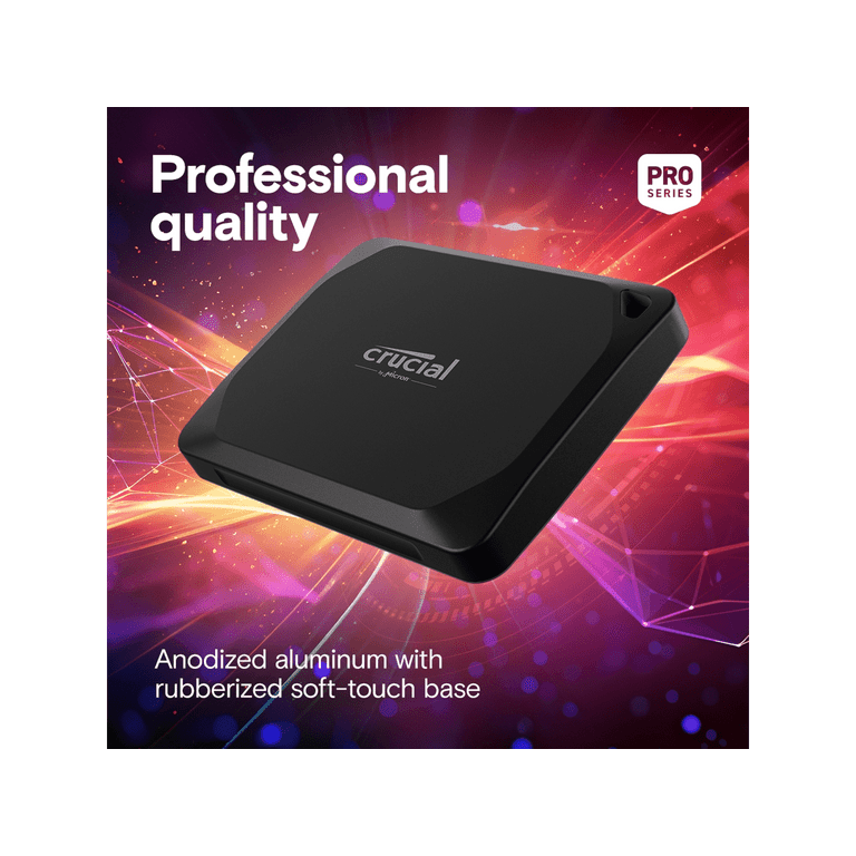 Crucial X10 Pro 4TB Portable SSD - 2100MB/s Read/2000MB/s Crucial X10 Pro 4TB Portable SSD - 2100MB/s Read/2000MB/s