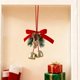 thumbnail image 4 of Adorno Colgante de Campanas Navideñas con Lazo de Terciopelo Rojo de Hierro, Decoración Navideña de 30 X 23 Cm | Cortina Festiva para Ventana | Decoración Colgante para Árbol de Navidad, Regalo para, 4 of 6