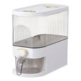 thumbnail image 1 of YWOAGH Rice Dispenser Cereal Containers Storage Sealed Proof Cereal Dispenser with Lid with Measuring Cup and Dial Clear Visible Design for Soy Corn Grain Dry Foods Storage Containers A, 1 of 7