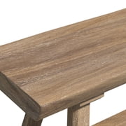 39 Farmhouse Solid Wood Dining Bench, Narrow Entryway Bench Seating for Living Room Bedroom Indoor