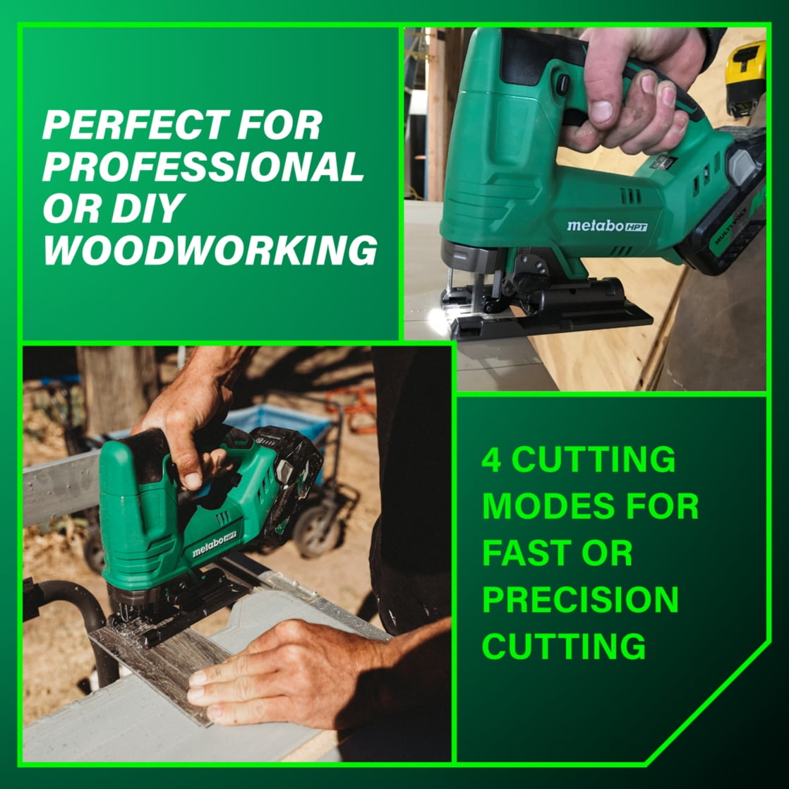Metabo HPT 18V Cordless Jig Saw Tool Only, CJ18DAQ4
