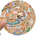 thumbnail image 3 of Capybara Stickers,50Pcs Funimost Waterproof Vinyl Stickers for Water Bottle Laptop Scrapbook Phone, Animal Party Supplies Gift for Kids (Capybara), 3 of 4