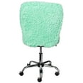 thumbnail image 3 of Urban Shop Faux Fur Rolling Task Chair, Mint, 3 of 5