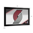 thumbnail image 2 of Portland Trail Blazers Logo Ready-To-Hang Black Framed Wall Mirror, 2 of 4