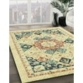thumbnail image 3 of Ahgly Company Machine Washable Indoor Rectangle Abstract Dark Almond Brown Area Rugs, 7' x 10', 3 of 7
