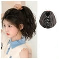 thumbnail image 4 of Curly Ponytail Extension Human Hair Hairpiece Drawstring On PonyTail Clip Y6X8, 4 of 8