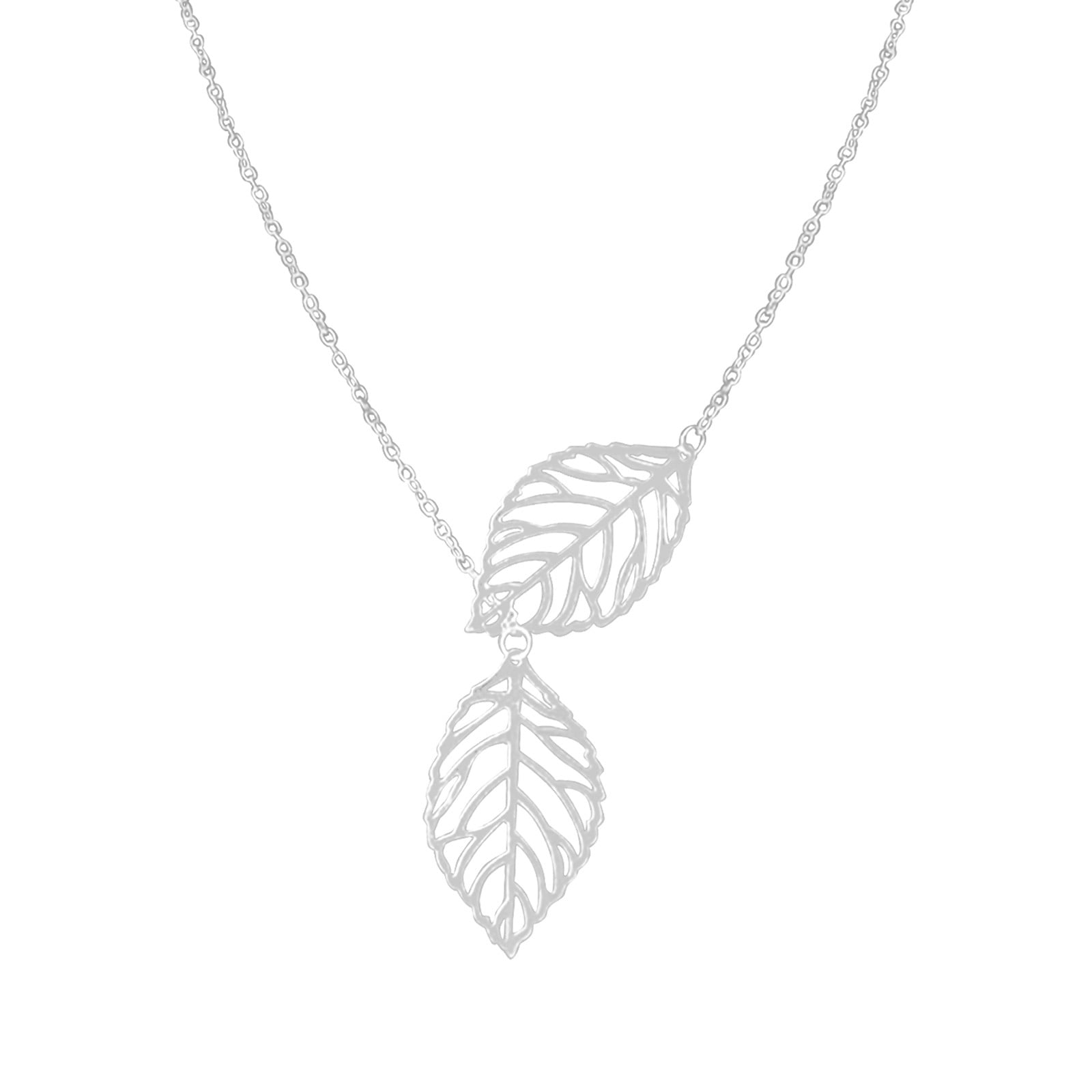 Veki Set Necklace Pendant Chain Ladies Leaf Necklace Delicate Gold Multilayer Pendants Laye Initial - Walmart.com