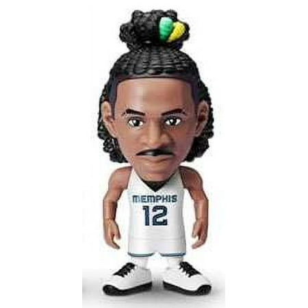 5 Surprise NBA Ballers Series 1 Ja Morant Figure (White Home Jersey, Comes with Court Base, Sticker, Card & Ball) (No Packaging)