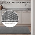 thumbnail image 2 of 3x5 ft Area Rug - Machine Washable Non-Slip Boho Rug for Living Room, Woven Rug for Bedroom, Dining Room, Home Office - Soft, Lightweight, Stain-Resistant, Soundproof - Grey, 2 of 9