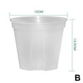thumbnail image 4 of FurNest Clear Orchid Pots Flower Pots Garden Plastic Pots 10/12/15/21cm Plant Pot, 4 of 9