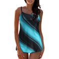 thumbnail image 1 of Womens Tankini Swimsuits Two Piece Floral Print Tank Tummy Control Bathing Suits With Boyshort, 1 of 9