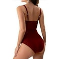 Lovskoo 2024 Women's One Piece Bathing Suit Tummy Control Swimsuits