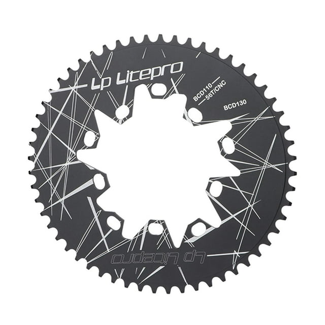 Bike Chainwheel 130BCD 52T//56T/58T/ Aluminum Alloy Road High Strength Chain Chain Wheel Chain - 56T