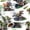 Dinosaur Truck, variant on Dinosaur Wrapping Paper Roll for Boys, Mini Roll, Watercolor T-Rex and Monster Truck Gift Wrap Paper for Birthday, Dino Party, Adventure Celebration, 17 Inches X 16.4 Feet