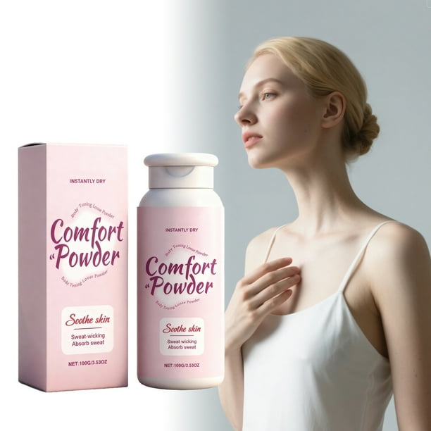 Pisexur Belleza Maquillaje Polvo corporal calmante y absorbente del sudor, adecuado para días calurosos o después de un ejercicio intenso para mantener la piel fresca y limpara mujeres y hombres