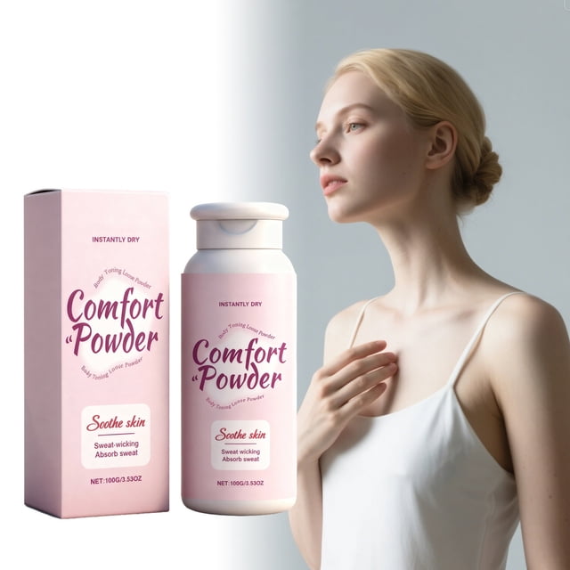Pisexur Belleza Maquillaje Polvo corporal calmante y absorbente del sudor, adecuado para días calurosos o después de un ejercicio intenso para mantener la piel fresca y limpara mujeres y hombres