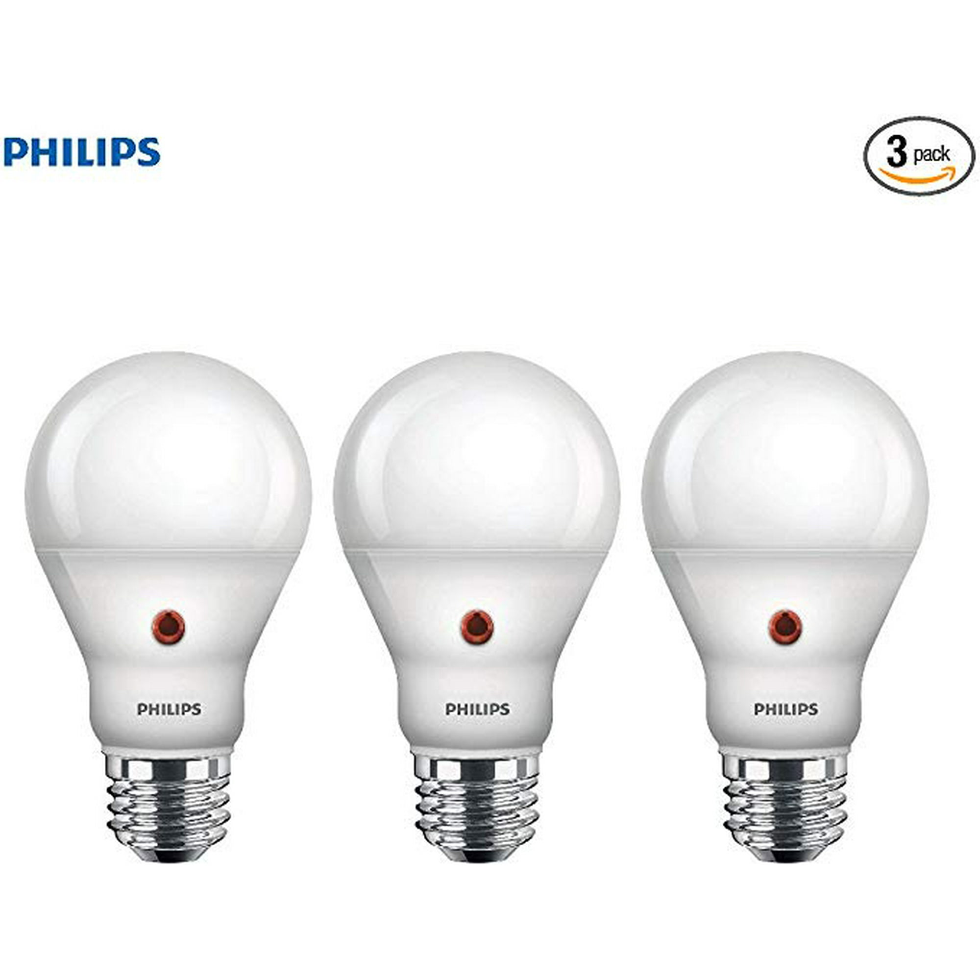 Philips LED Dusk-to-Dawn Outdoor A19 Light Bulb, Flicker-Free, 800