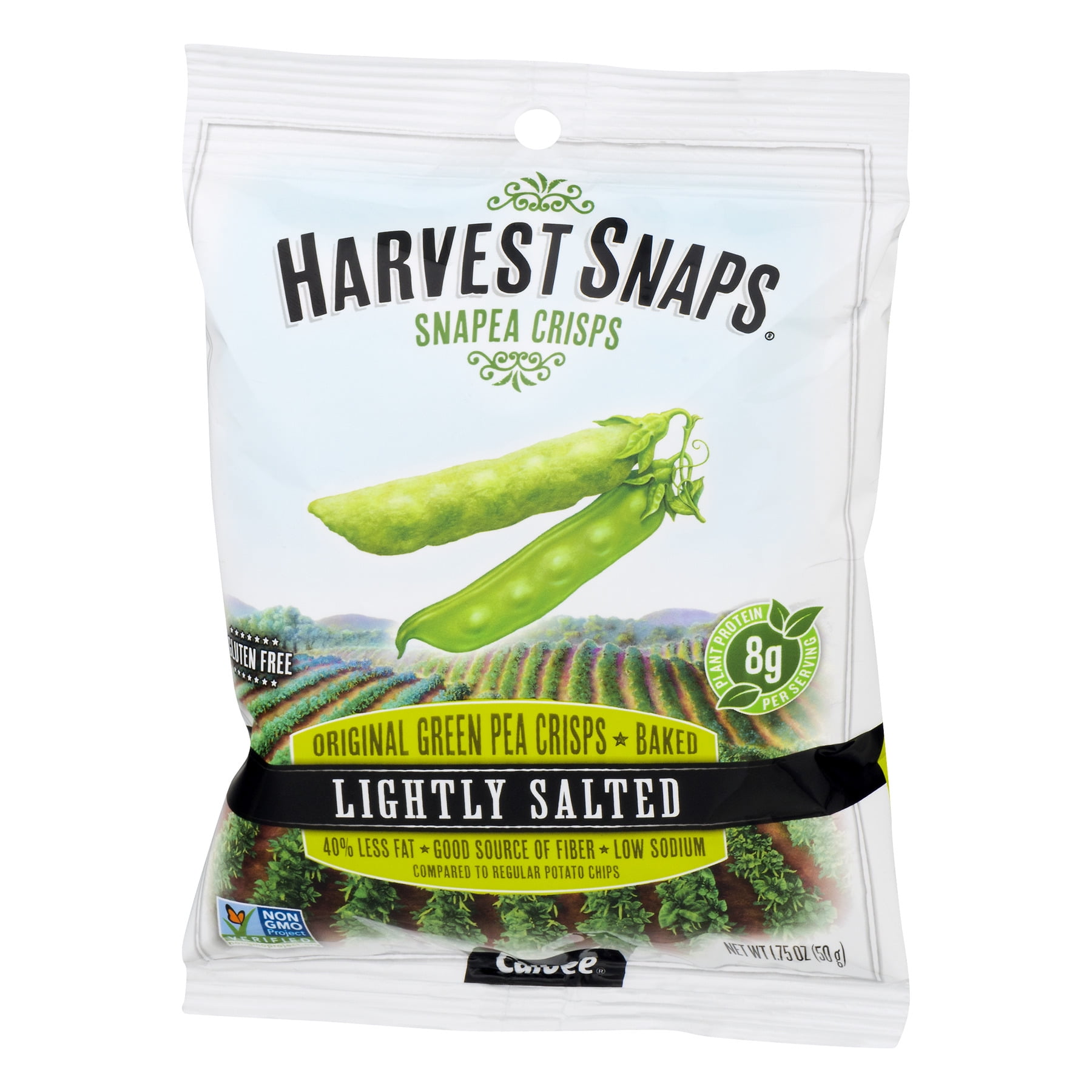 Harvest Snaps Snapea Crisps Lightly Salted - Pack of 3, 3.3 oz. ea.