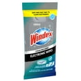 Windex Electronics Wipes, PreMoistened, Provides StreakFree Shine, 25