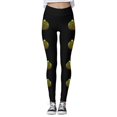 thumbnail image 3 of MKLEKYY Leggings deportivos para mujer Leggings para mujer Leggings de entrenamiento Pantalones con estampado navideño de bloques de color Leggings suaves y elásticos 4125, 3 of 4