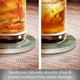 thumbnail image 4 of Thirstystone Coastal Egret Round Natural Sandstone Coaster 4-Pack, 4 of 6