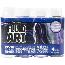 American Crafts Color Pour Pre-Mixed Paint Kit 4/Pkg-Tidal