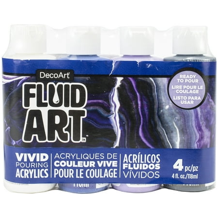 UPC: 0766218120052 | FluidArt Paint Pouring Value Pack 4/Pkg-Galactic