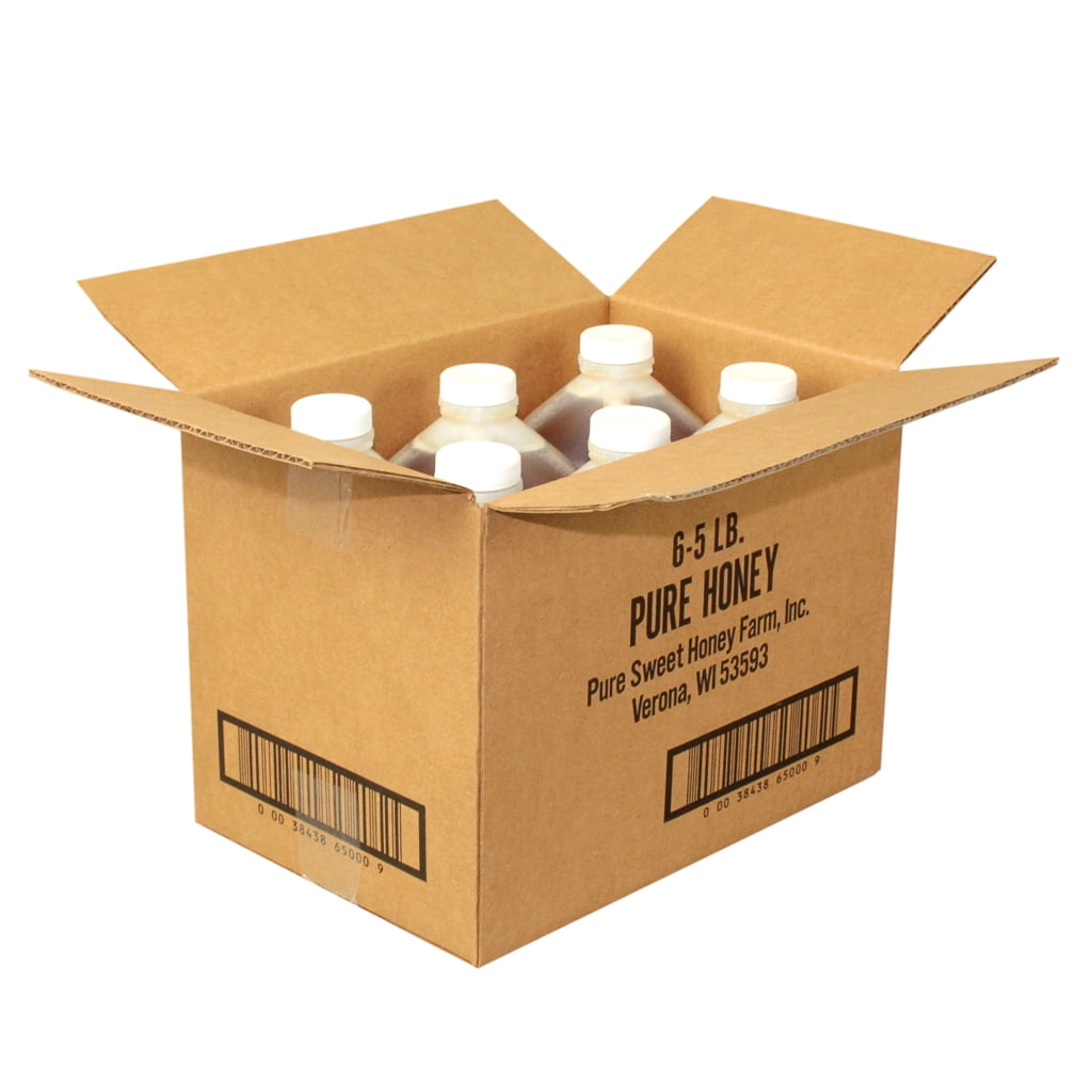 Commodity Honey, White Table Honey Plastic, 5 Lb. (6count)