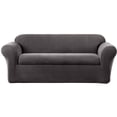 thumbnail image 2 of Stretch Oxford Two Piece Sofa Slipcover, 2 of 3