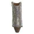 thumbnail image 4 of Badgley Mischka Girls Glittery Low Heel Dress Boots. (Little Kids Big Kids), Silver, 13, 4 of 8