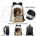 thumbnail image 6 of HUIACONG Soccer Girl Kids Backpack for Primary School Students Large Capacity Breathable Adjustable Straps Water Resistant for Boys Girls 6‑18 Daily Travel, 6 of 6