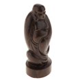 thumbnail image 1 of Estatuilla de Buda tallada en madera hecha a mano escultura Animal adorno de escritorio creativo kusrkot Escultura de la estatua de Buda de madera, 1 of 7