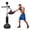 Black, variant on Freestanding Boxing Bar, Height Adjustable | Ideal for Adult MMA & Muay Thai, the Swivel Bar & 2 Speed Balls Help Improve Dodging Reflexes & Punch Accuracy