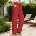 thumbnail image 4 of Levmjia Men Women Summer Thin Quick Dry Track Pants Loose Fit Straight Leg Sweatpants Breathable Lightweight Joggers Casual Sports Trousers, 4 of 7