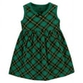 thumbnail image 5 of Hudson Baby Baby Girls Cotton Dress and Cardigan Set, Forest Green Plaid, 0-3 Months, 5 of 5