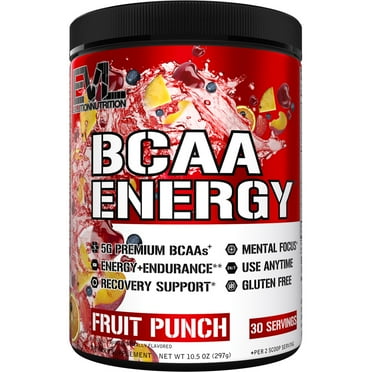 Evlution Nutrition BCAA Energy Powder, 30 Servings