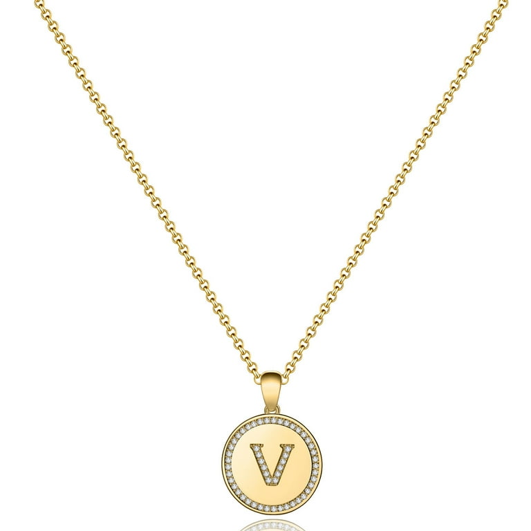 AUNOOL Layered Gold Necklace for Women Dainty 14K Gold Plated