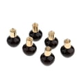 thumbnail image 1 of 6 Pieces Glass Bottles Bottle Tags Wish Tags , Black, as described, 1 of 7