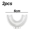 thumbnail image 2 of Cepillo de dientes en forma de U para niños, 2 piezas, cepillo de dientes para niños pequeños, cepillo de dientes manual para toda la boca para niños, 2 of 5