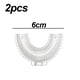 thumbnail image 2 of Cepillo de dientes en forma de U para niños, 2 piezas, cepillo de dientes para niños pequeños, cepillo de dientes manual de boca entera para niños, 2 of 5