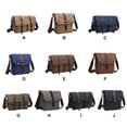 thumbnail image 3 of serony Women Men Shoulder Bag Camera Book Wallet Storage Crossbody Pack Large Capacity Camping Flap Messenger Pouch Multiple Pockets Grey Large, 3 of 7