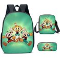 thumbnail image 1 of Cuphead Backpack Cuphead Student School Bag Cartoon Backpack Lunch Bag Shoulder Bag Pencil Bag, 1 of 2
