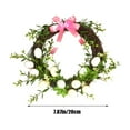 thumbnail image 3 of 12 Inch Easter Wreath with Colorful Eggs, Easter Egg Wreath Artificial Flower Wreath for Front Door Wall Easter Decorations, 3 of 6