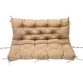 thumbnail image 2 of Topchances 39" x 39" Khaki Outdoor Porch Swing Cushion, Waterproof, 2 of 12