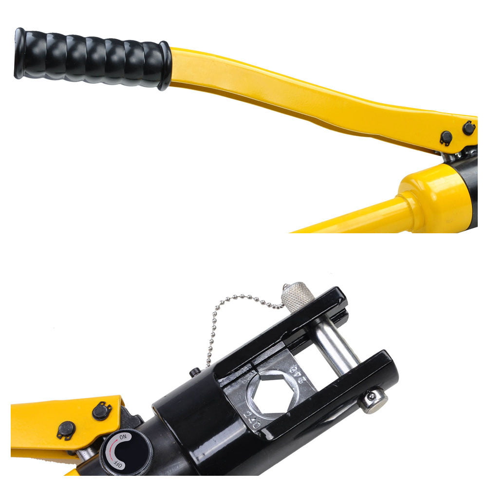 16 Ton Hydraulic Wire Battery Cable Lug Terminal Crimper Crimping Tool 11 Dies 