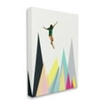thumbnail image 3 of Stupell Industries Abstract Geometric Shape Trees Person Jumping Canvas Wall Art, 24 x 30, Design by Cassia Beck, 3 of 5
