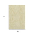 thumbnail image 3 of HomeRoots 644016 9 x 12 ft. Gold & Ivory Geometric Transitional Washable Machine Made Rectangle Area Rug with UV Protection, 3 of 9