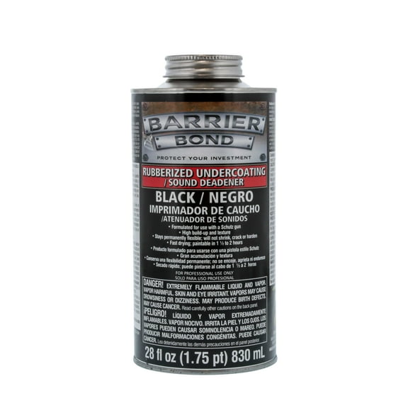 Barrier Bond Black Rubberized Undercoating Sound Deadener - 28 fl. Ounces