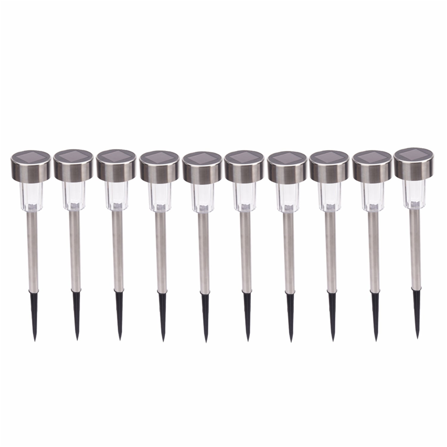 10Pcs Outdoor Garden Lights, LED Lawn Lamps, Waterproof Solar Landscape Lights